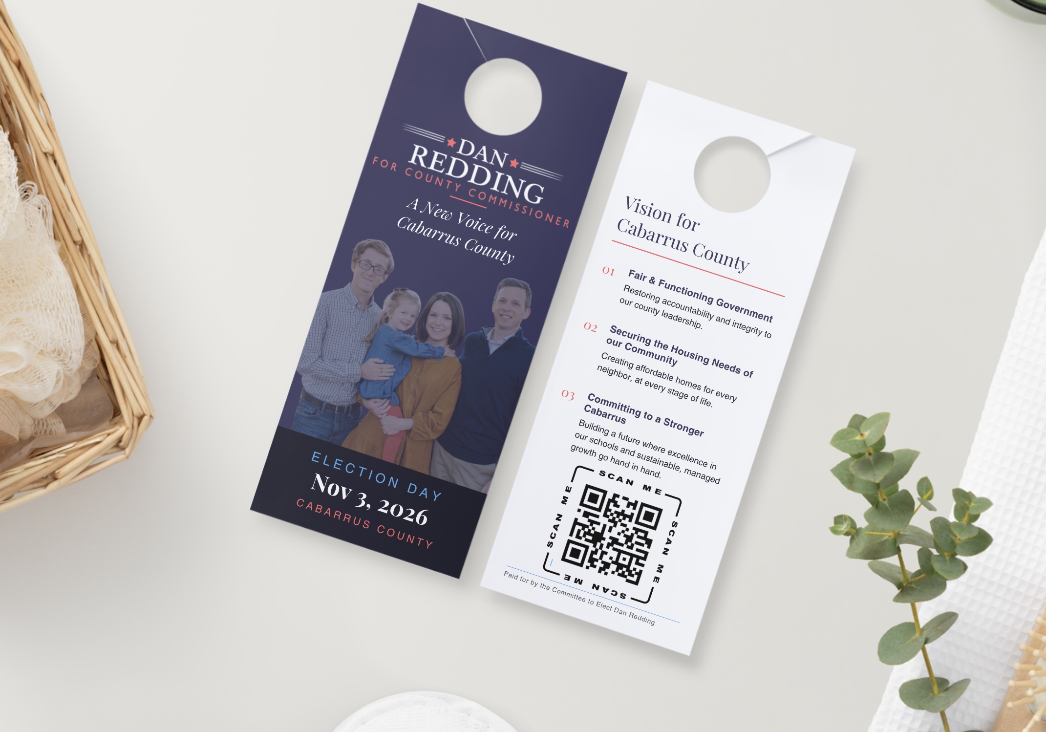 Dan Redding for County Commissioner portfolio example
